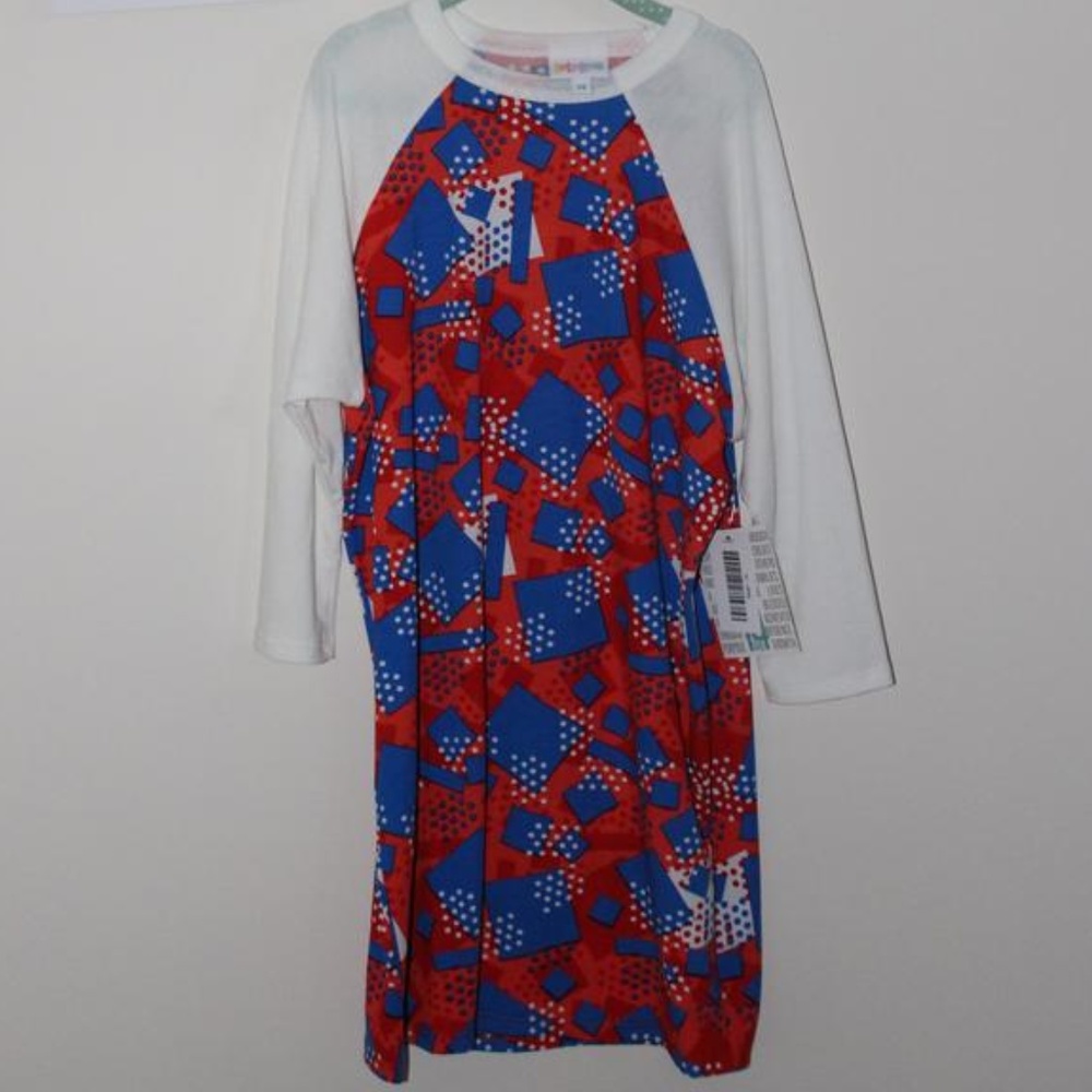 LuLaRoe Sloan kids baseball shirt, 14
